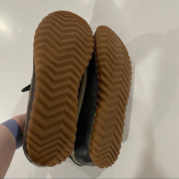 Sorel Out N About Black Leather‎ Lace Up Ankle Waterproof Duck Boots Size 7 - Picture 9 of 11